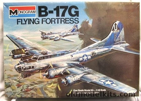 Monogram 1/48 Boeing B-17G Flying Fortress with Diorama Instructions, 5600 plastic model kit